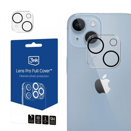 Подсилен протектор за камера с пълно покритие 3mk Lens Pro Full Cover - iPhone 14 / 14 Plus