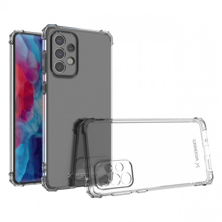 Подсилен силиконов гръб WOZINSKY Anti Shock Military Grade - Samsung Galaxy A73 5G прозрачен
