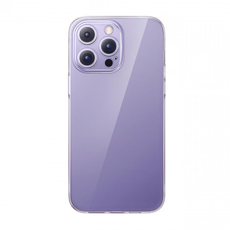 Прозрачен гръб BASEUS Crystal със стъклен протектор - iPhone 14 Pro Max прозрачен