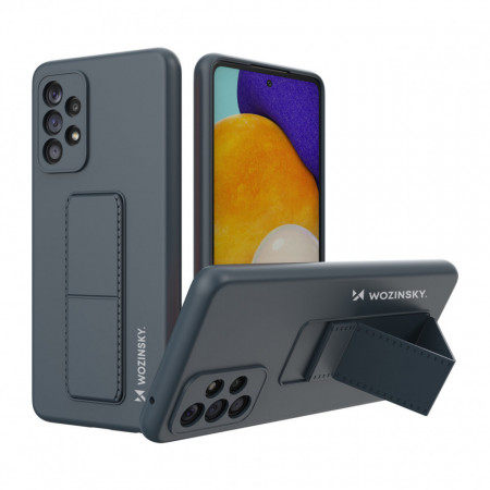 Силиконов гръб със стойка WOZINSKY Kickstand - Samsung Galaxy A73 5G син
