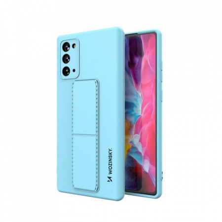 Силиконов гръб със стойка WOZINSKY Kickstand - Samsung Galaxy Note20 син