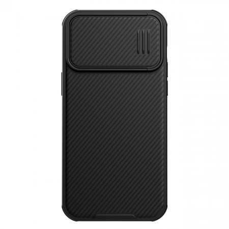 Силиконов гръб с подвижно покритие за камерата NILLKIN CamShield S - iPhone 14 Pro Max черен