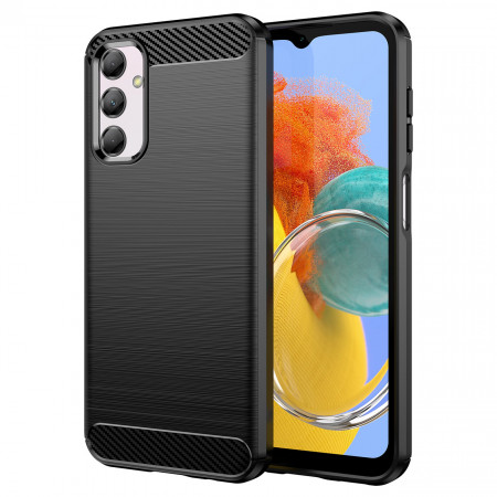 Силиконов гръб Carbon - Samsung Galaxy M14 черен