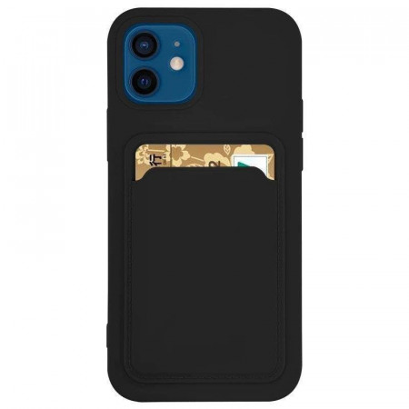 Силиконов гръб Card с портфейл за документи - Xiaomi Redmi Note 11 Pro Plus 5G черен