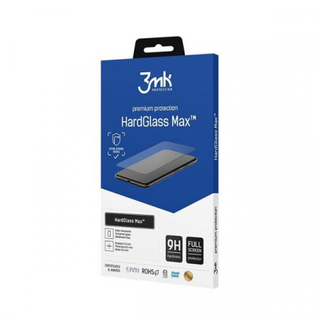 Стъклен протектор с пълно покритие 3mk Hard Glass Max - Samsung Galaxy A24 / A25 5G с черна рамка