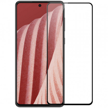 Ултратънък 0.2mm 9H закален стъклен протектор NILLKIN Amazing CP+Pro - Samsung Galaxy A73 5G с черна рамка