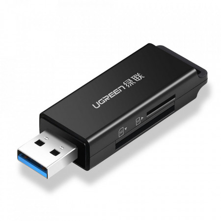 Четец за карти памет UGREEN SD / micro SD към USB 3.0 (CM104) черен