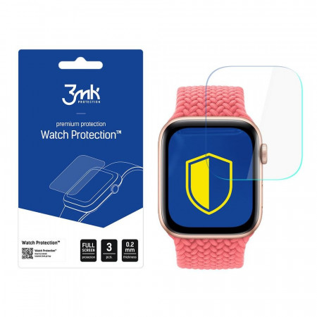 3 бр. гъвкав протектор с пълно покритие 3mk Watch Protection v. ARC+ - Apple Watch 40mm SE
