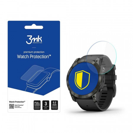 3 бр. гъвкав протектор с пълно покритие 3mk Watch Protection v. Flexible Glass Lite - Garmin Epix Pro gen 2 51mm