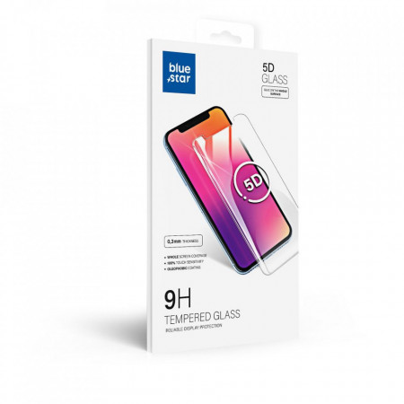 5D Full Glue закален стъклен протектор BLUE STAR съвместим с гръб - OPPO Reno6 Pro 5G с черна рамка