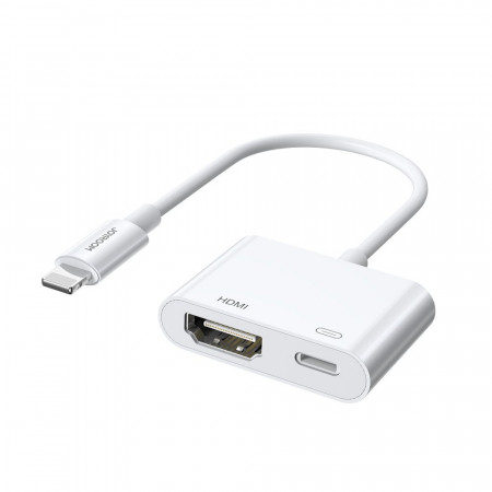 Видео адаптер JOYROOM Lightning към digital HDMI / Lightning FullHD, 1080p, 60Hz (S-H141) бял