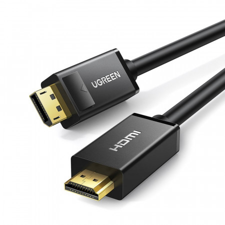 Видео кабел UGREEN DP101 DisplayPort към HDMI 4K 3m черен