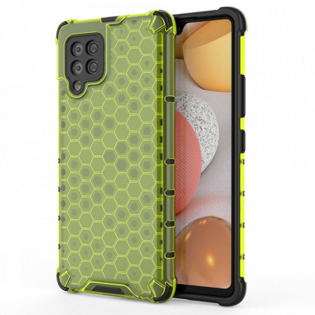 Гръб Honeycomb Armor със силиконов бъмпер - Samsung Galaxy A42 5G зелен