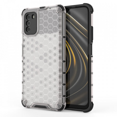 Гръб Honeycomb Armor със силиконов бъмпер - Xiaomi Poco M3 прозрачен