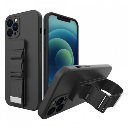 Гръб Rope с каишка - Xiaomi Poco X3 NFC / X3 Pro черен