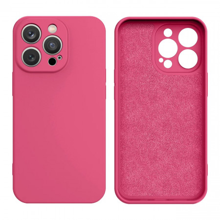 Гръб Silicone - iPhone 14 Plus циклама