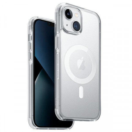Гръб UNIQ Combat Magclick - iPhone 14 прозрачен сатен