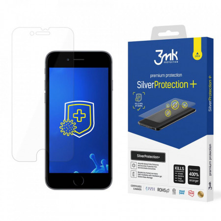 Гъвкав протектор с антимикробно покритие 3mk Silver Protection+ - iPhone 6 / 6s / 7 / 8 / SE (2nd gen) / SE (3rd gen)