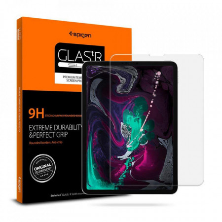 Закален стъклен протектор SPIGEN Glas Tr Slim - iPad Pro 11" (1st gen 2018) / Pro (2nd gen 2020) / Pro 11" (3rd gen 2021) / Pro 11" (4th gen 2022) / Air 10.9" (4th gen 2020) / (5th gen 2022) прозрачен
