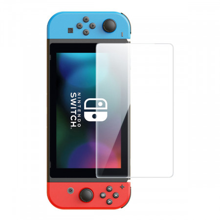 Комплект от 2 бр. Закален стъклен протектор BASEUS Crystal за Nintendo Switch OLED 2021 + инструмент за поставяне