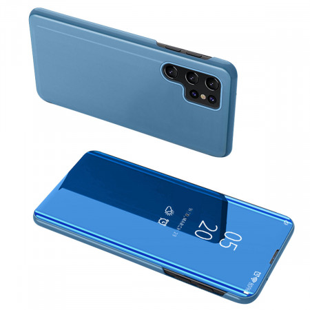 Огледален калъф тип книга Clear View - Samsung Galaxy S24 син