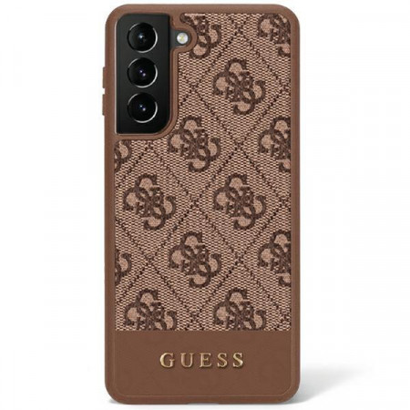 Оригинален гръб GUESS 4G Stripe GUHCS23MG4GLBR - Samsung Galaxy S23+ кафяв