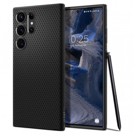 Оригинален гръб SPIGEN Liquid Air - Samsung Galaxy S23 Ultra черен мат