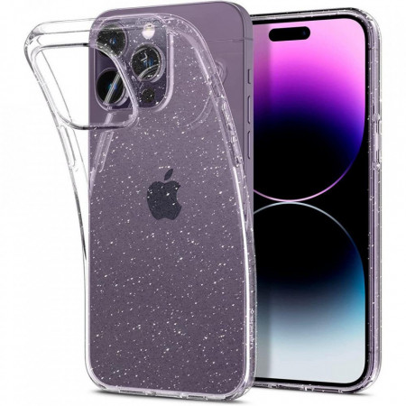 Оригинален гръб SPIGEN Liquid Crystal - iPhone 14 Pro Max прозрачен с блясък