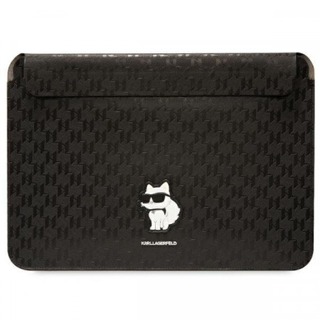 Оригинален калъф за лаптоп KARL LAGERFELD Saffiano Monogram Choupette KLCS16SAKHPCK 16" черен