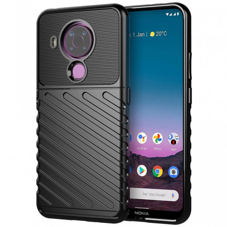 Подсилен гръб Thunder - Nokia 5.4 черен