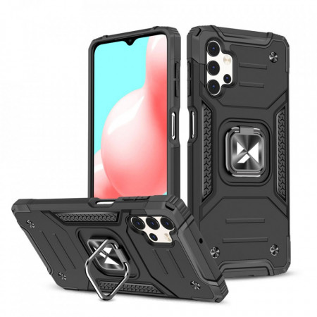 Подсилен гръб WOZINSKY Ring Armor със стойка - Samsung Galaxy A32 5G черен