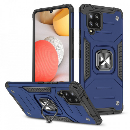 Подсилен гръб WOZINSKY Ring Armor със стойка - Samsung Galaxy A42 5G син