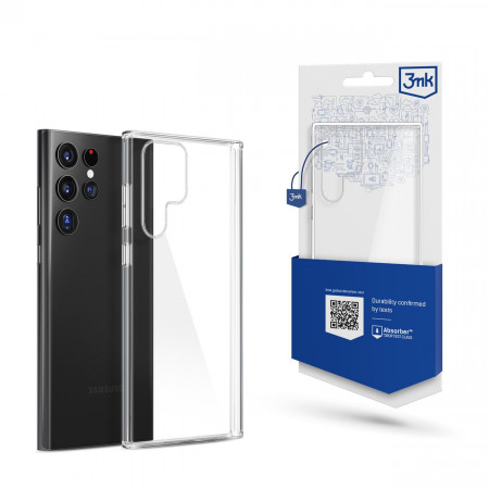Силиконов гръб 3mk Clear - Samsung Galaxy S22 Ultra прозрачен