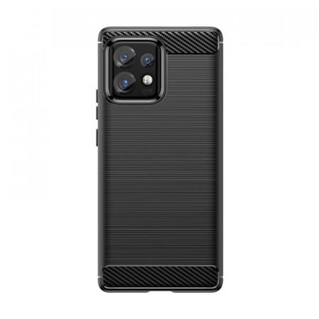 Силиконов гръб Carbon - Motorola edge 40 pro черен