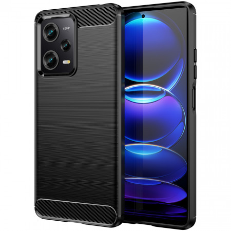 Силиконов гръб Carbon - Xiaomi Poco X5 Pro 5G черен
