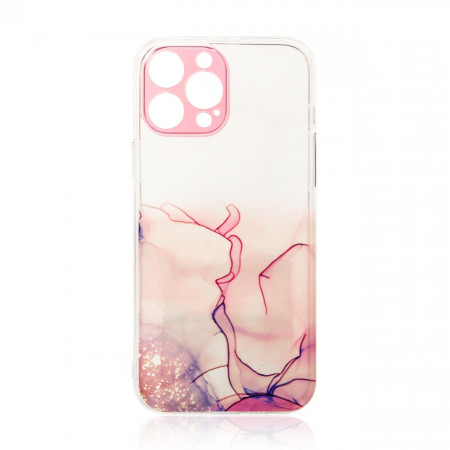 Силиконов гръб Marble - Samsung Galaxy A12 розов