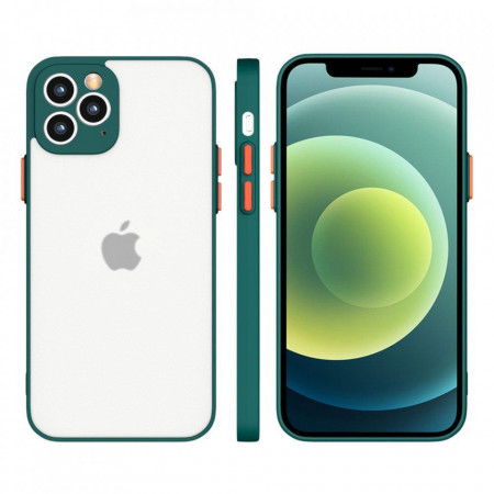 Силиконов полупрозрачен гръб Milky - Xiaomi Redmi 10X 4G / Redmi Note 9 тъмнозелен