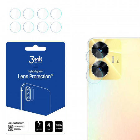 2 бр. гъвкав протектор за камера 3mk Lens Protection - Realme C55