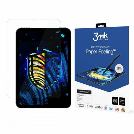 2 бр. гъвкав протектор подходящ и за стилус 3mk Paper FEeling - iPad mini 8.3" (6th gen 2021) прозрачен