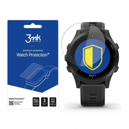3 бр. гъвкав протектор с пълно покритие 3mk Watch Protection v. Flexible Glass Lite - Garmin Forerunner 945