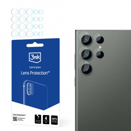 4 бр. гъвкав протектор за камера 3mk Lens Protection - Samsung Galaxy S24 Ultra