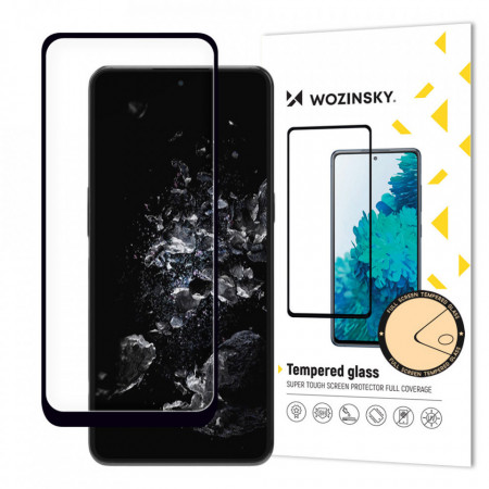5D Full Glue закален стъклен протектор с пълно покритие WOZINSKY - OnePlus 10T 5G / Ace Pro с черна рамка