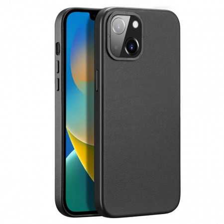 Гръб от еко кожа DUX DUCIS Grit MagSafe - iPhone 14 Plus черен