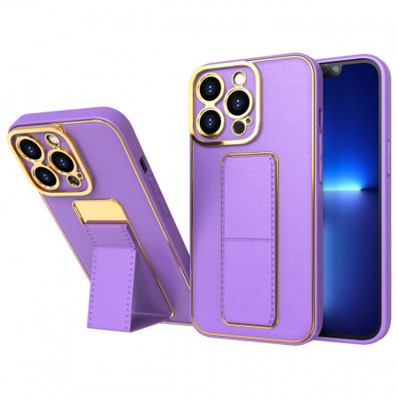 Гръб със стойка New Kickstand - iPhone 12 Pro лилав