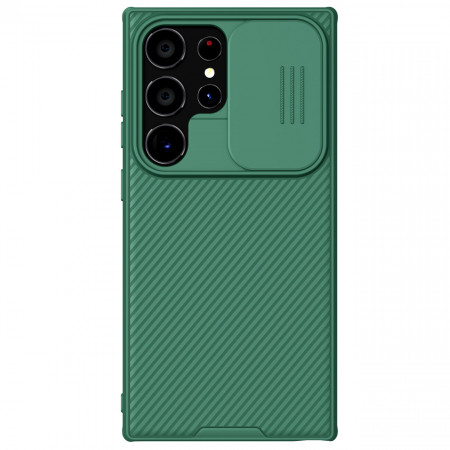 Гръб с подвижно покритие за камерата NILLKIN CamShield Pro - Samsung Galaxy S24 Ultra зелен
