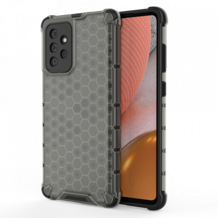 Гръб Honeycomb Armor със силиконов бъмпер - Samsung Galaxy A72 черен