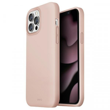 Гръб UNIQ Lino - iPhone 13 Pro розов - Img 1