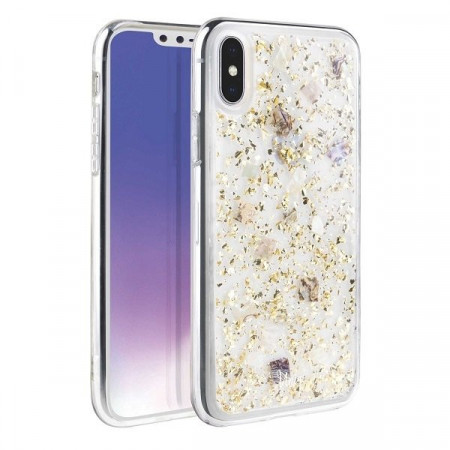 Гръб UNIQ Lumence Clear - iPhone XS Max златно шампанско