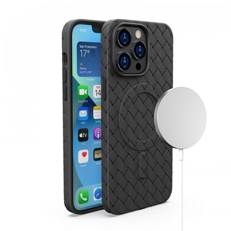 Гръб Woven MagSafe - iPhone 15 Pro черен