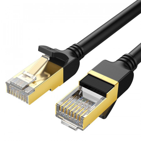 Интернет кабел UGREEN RJ45 Cat.7 STP LAN 10Gb/s 2m черен (11269)